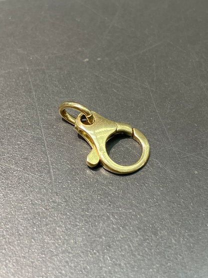 Vintage 18K Yellow Gold Carabiner Charm Holder