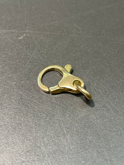 Vintage 18K Yellow Gold Carabiner Charm Holder