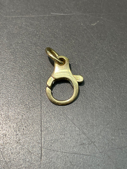 Vintage 18K Yellow Gold Carabiner Charm Holder