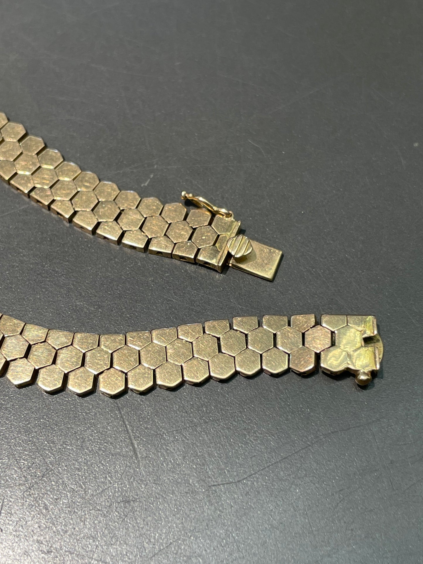 Vintage 18K Yellow Gold Lariat Statement Necklace