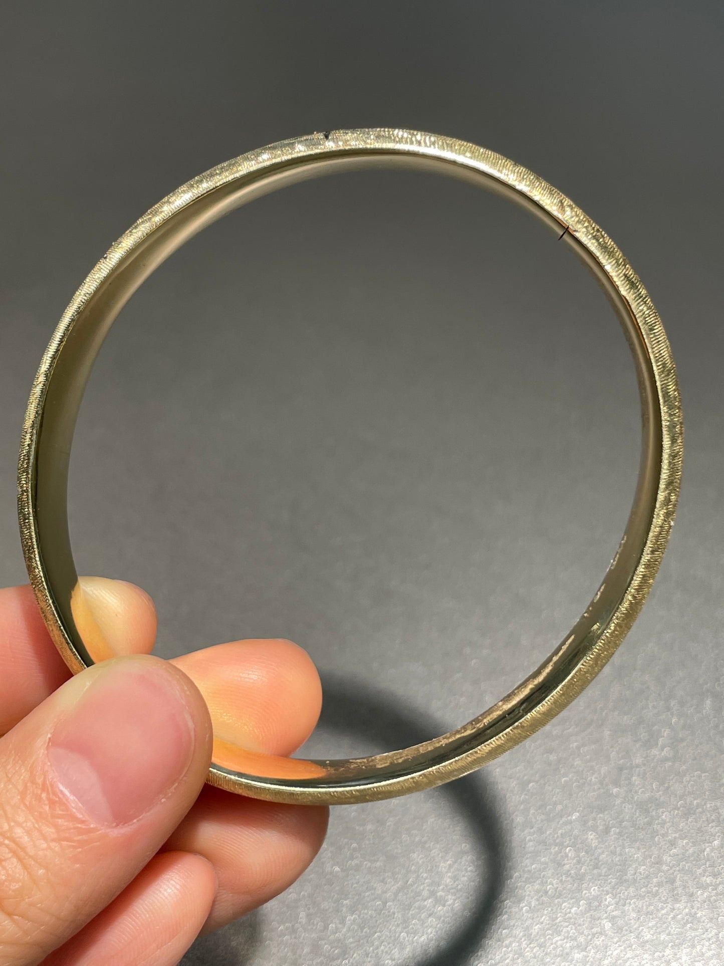 Vintage 14K Gold Diamond Starburst Bangle Bracelet
