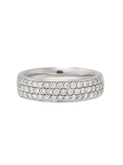 14K Gold 0.75 CTW Diamond Pave Ring Band