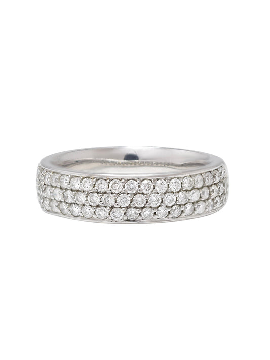 14K Gold 0.75 CTW Diamond Pave Ring Band