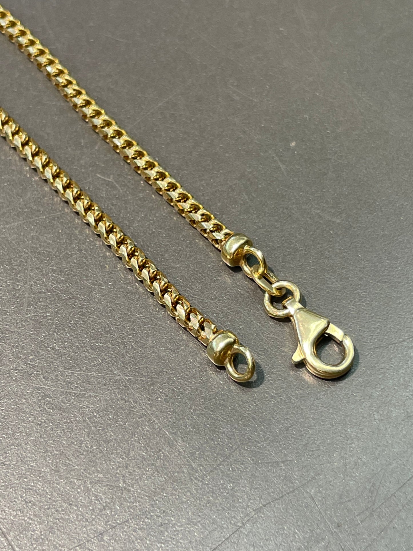 14K Gold 3.0 mm Woven Franco Chain Necklace