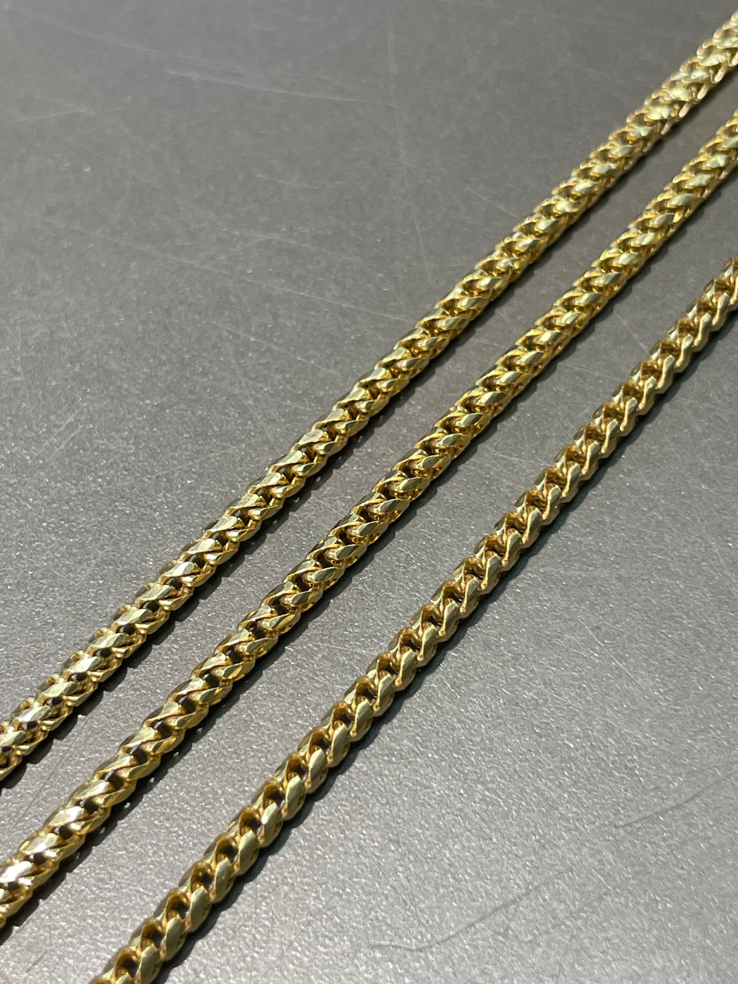 14K Gold 3.0 mm Woven Franco Chain Necklace