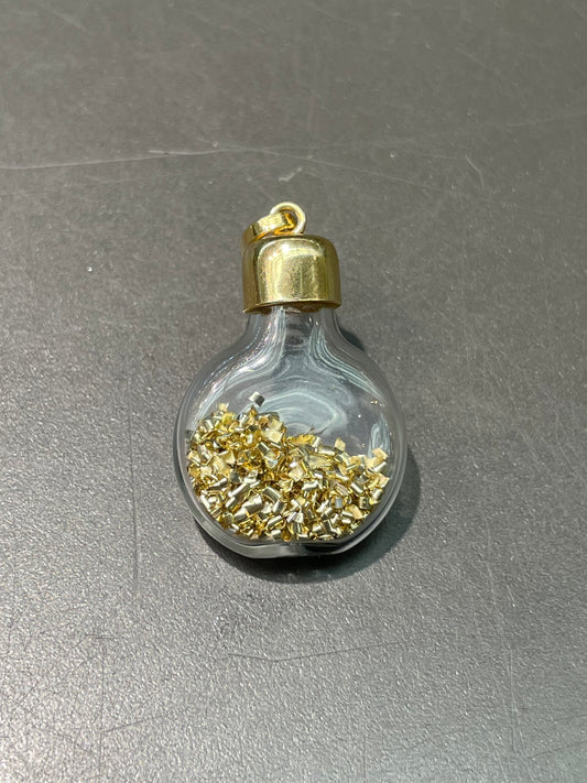 Vintage 14K Yellow Gold Gold Shaving Bottle Charm