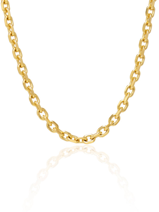 14K Gold 2.5 mm Cable Link Chain Necklace