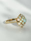 Vintage 14K Gold Opal Cluster Ring SZ 6