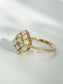 Vintage 14K Gold Opal Cluster Ring SZ 6