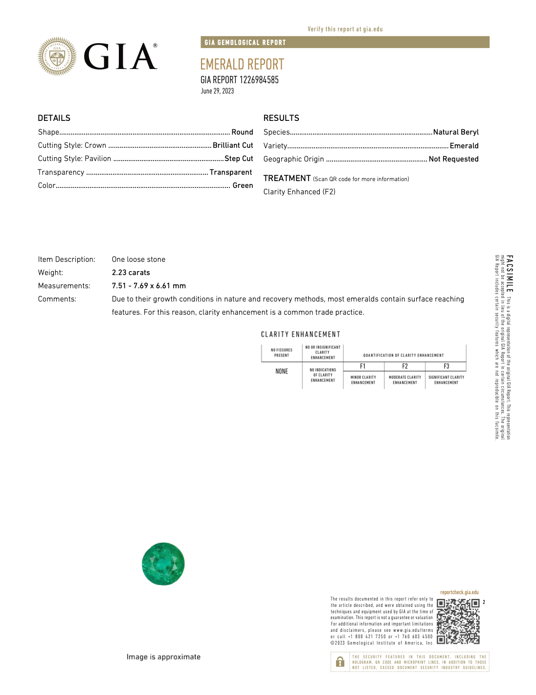 Platinum 2.23 CTW Emerald Diamond Trilogy Ring GIA