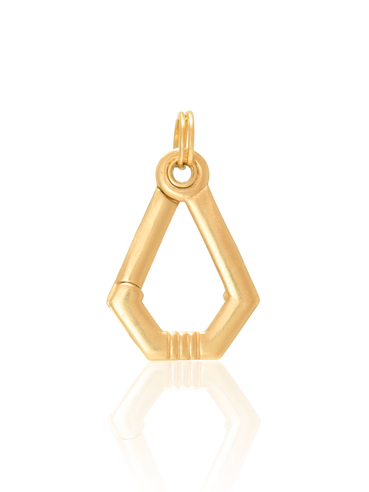 14K Gold Carabiner Clasp