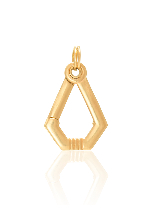 14K Gold Carabiner Clasp