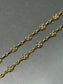 Antique 14K Yellow Gold Filigree Watch Chain Necklace 52.0 inch
