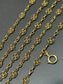 Antique 14K Yellow Gold Filigree Watch Chain Necklace 52.0 inch