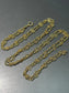 Antique 14K Yellow Gold Filigree Watch Chain Necklace 52.0 inch