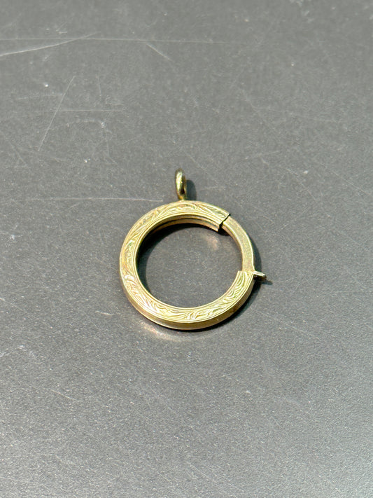 Vintage 14K Gold Motif Spring Clasp