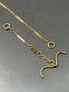 Art Deco 14K Gold Bi-Tone Motif  Albert Watch Chain Necklace