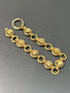 Victorian Etruscan Book Scroll Chain Link Bracelet