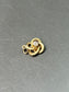 Vintage 14K Gold Diamond Old Cut Diamond Motif Love Knot Charm