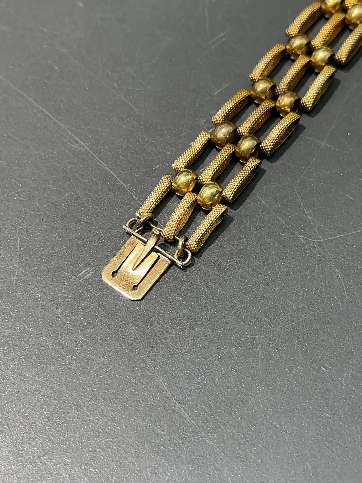 格鲁吉亚法国 18K 金绿松石金银花手链
