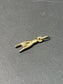 18K Gold Puffy Hollow Figa Arm Charm