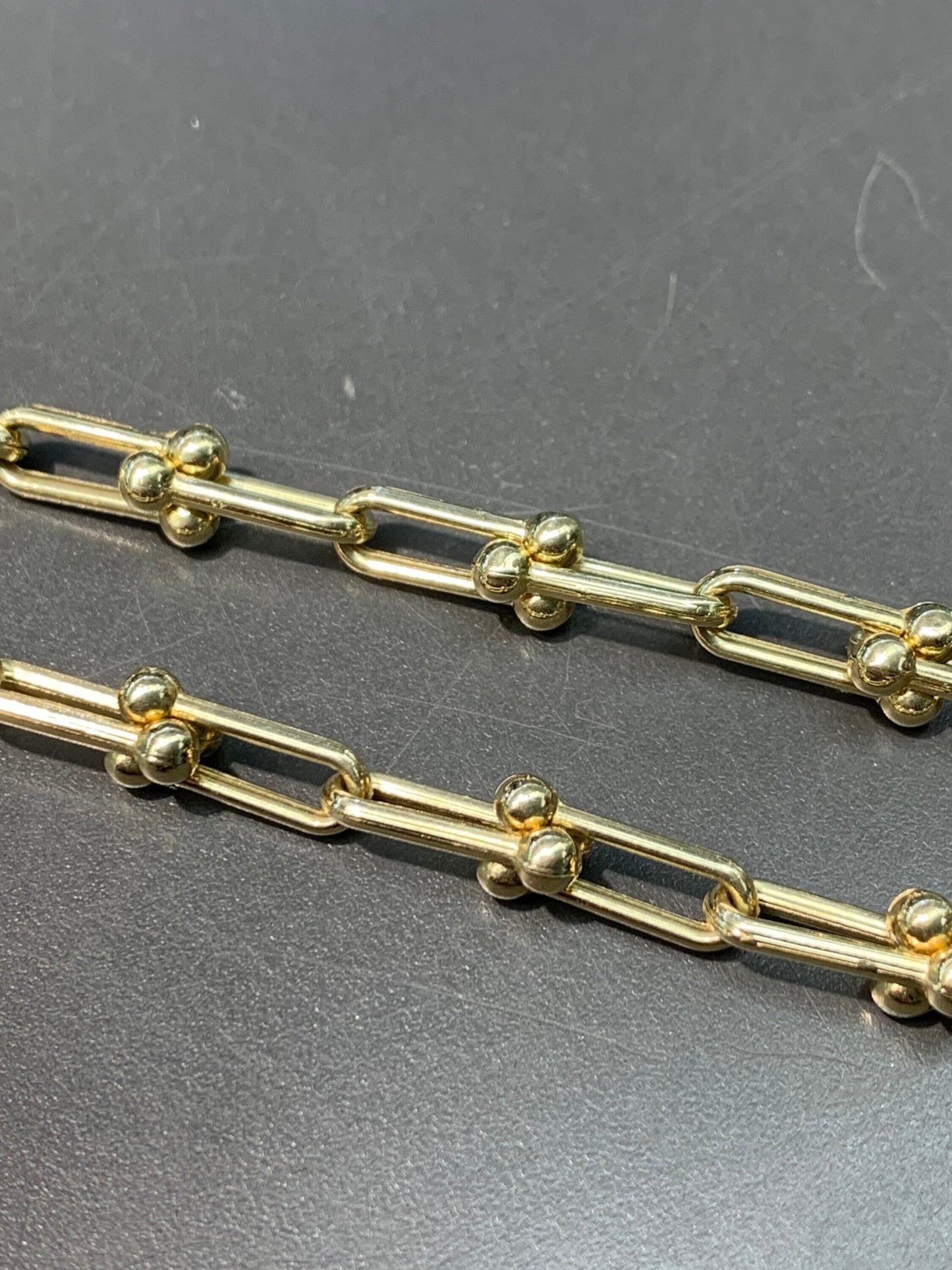 14K Gold Hardware Chain Link Necklace