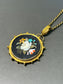 [ON RESERVE] Victorian 14K Gold Pietra Dura Pendant Locket