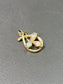 Vintage 14K Gold Opal Cabochon Shamrock Charm