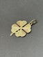 14K Gold Four Leaf Clover Lucky Charm