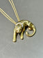 Vintage Italian 18K Gold Diamond Panther Pendant