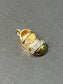 [ON RESERVE] Vintage 14K Gold Diamond Baby Shoe Charm