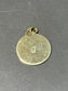 Vintage 14K Gold Circular Medallion Diamond Starburst Charm