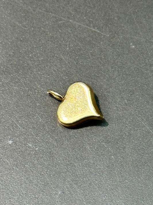 Vintage 14K Gold Diamond Heart Charm