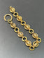 Victorian Etruscan Book Scroll Chain Link Bracelet