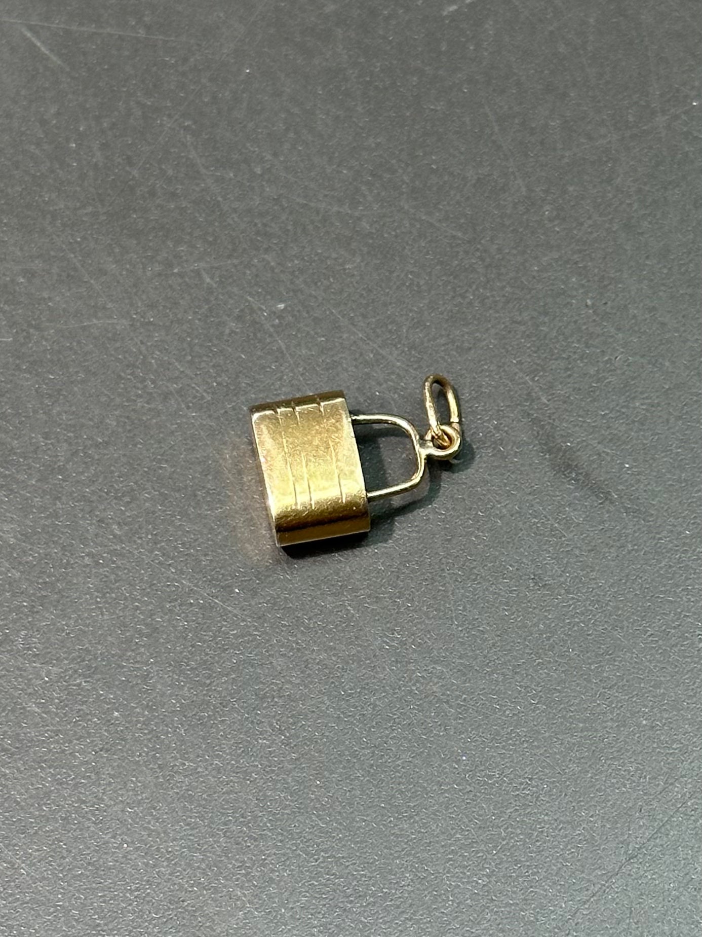 Vintage 14K Gold Lock Charm