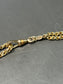 Antique Victorian 14K Gold Enamel and Seed Pearl Slider Longuard Chain