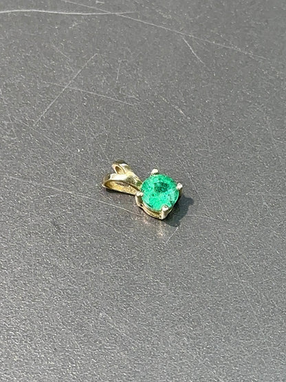 14K 金绿宝石吊坠