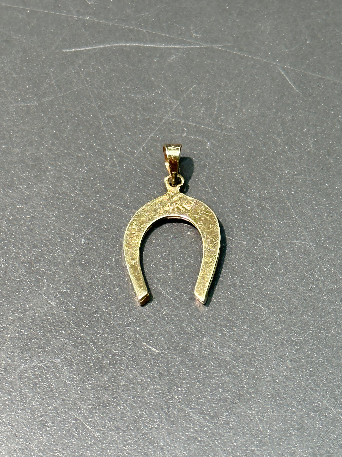 Vintage 14K Gold Horse Shoe Charm