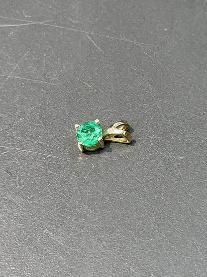 14K 金绿宝石吊坠