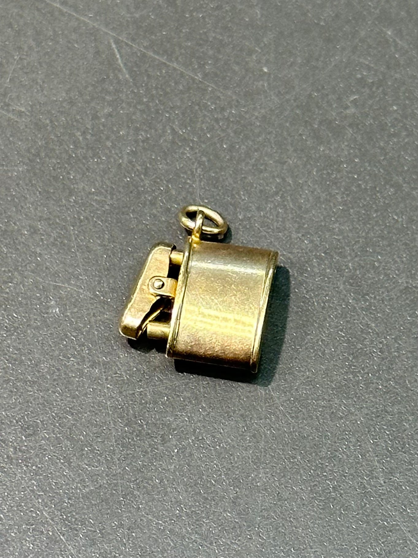 Vintage 14K Gold Articulating Lighter Charm