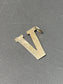 14K Gold “V” Initial Pendant