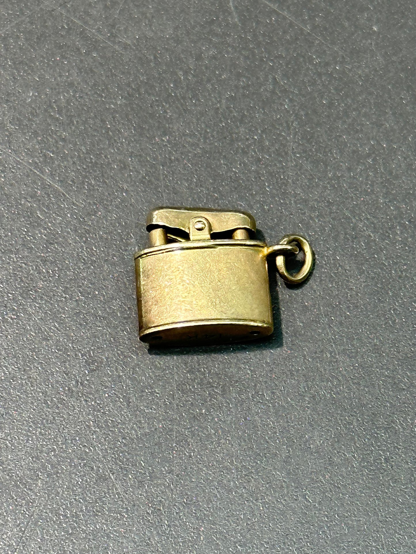 Vintage 14K Gold Articulating Lighter Charm