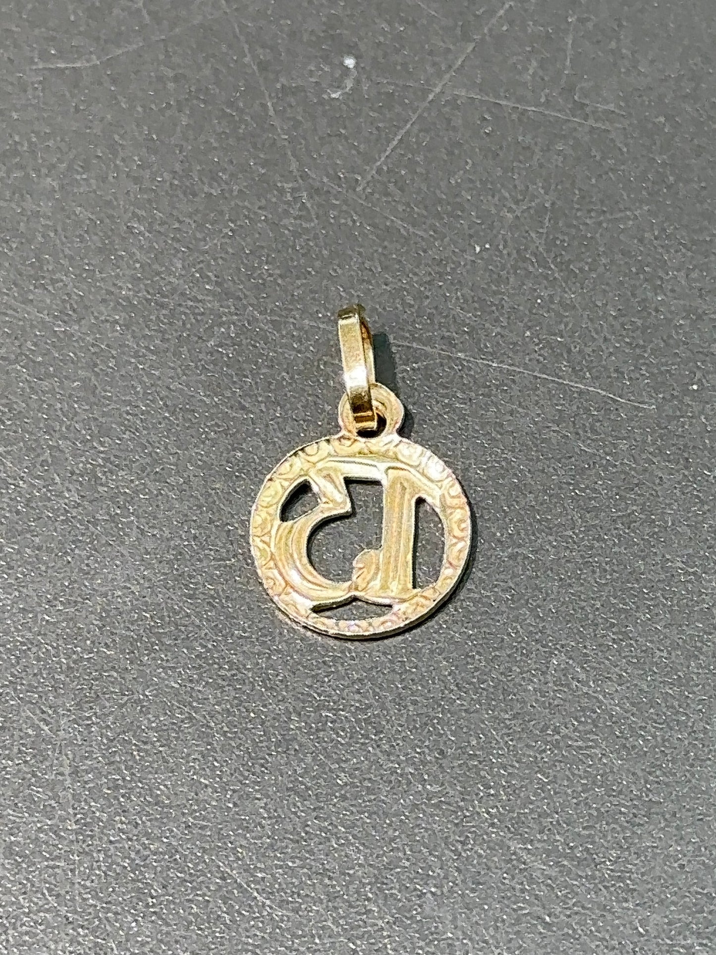 18K Gold Lucky 13 Charm