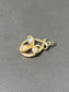 Vintage 14K Gold Opal Cabochon Shamrock Charm