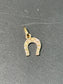 18K Gold Mini Lucky Horse Shoe Charm