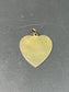 Vintage 14K Gold Large Grooved Heart Charm