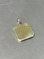 14K Gold N Initial Hexagon Charm