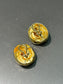 18K Gold Henry Dunay Hammered Earring