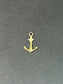 14K Gold Mini Anchor Charm