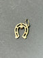 Vintage 14K Gold Diamond Horse Shoe Charm